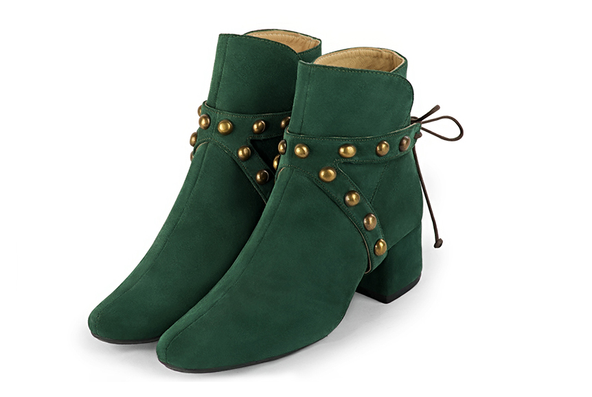 Bottines store vert bouteille